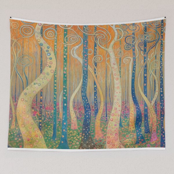 Item preview, trippy forest designed and sold by PricklyPeanut.