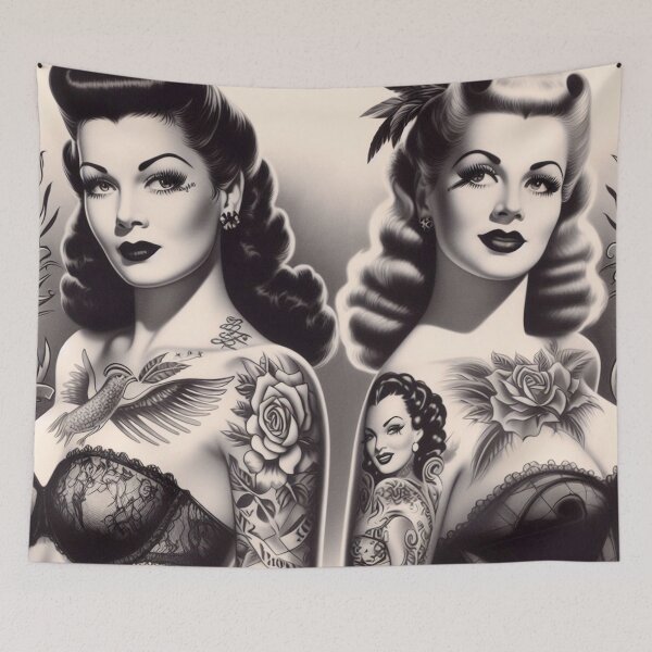 Item preview, Classic Vintage Girls designed and sold by PulpVintage.
