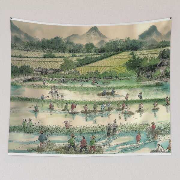 Item preview, rice harvest designed and sold by PricklyPeanut.