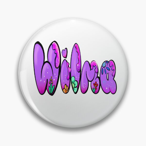 Item preview, Wilma las chicas populares nombran el nombre de pila de la mujer en caligrafía de goteo púrpura Wilma designed and sold by Artonmytee.