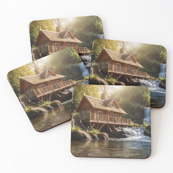 Item preview, Waterfall Dream Cottage designed and sold by BlareBlare.