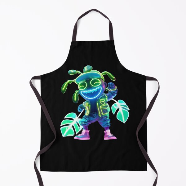Item preview, Neon Dance Monstera designed and sold by AI-Only Creations.