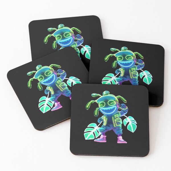 Item preview, Neon Dance Monstera designed and sold by AI-Only Creations.
