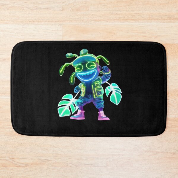 Item preview, Neon Dance Monstera designed and sold by AI-Only Creations.