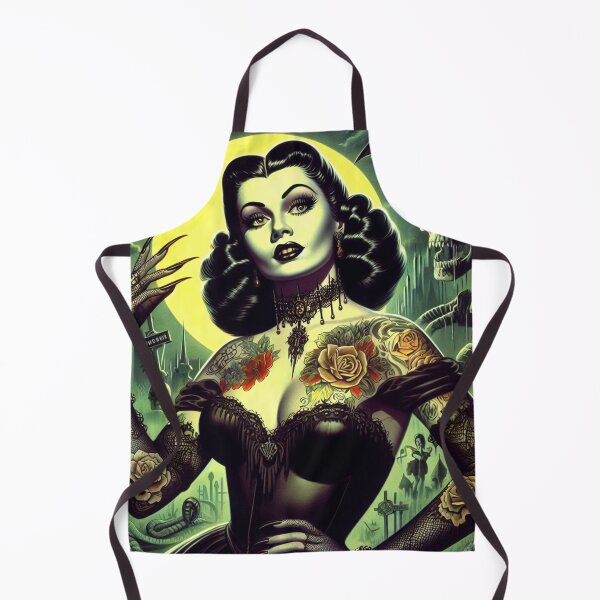 Aperçu de l'œuvre Fille gothique tatouée créée et vendue par PulpVintage.
