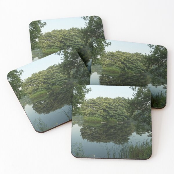 Item preview, Verdurous Pond Reflections on Serene Summer Day designed and sold by Georgia Mizuleva.