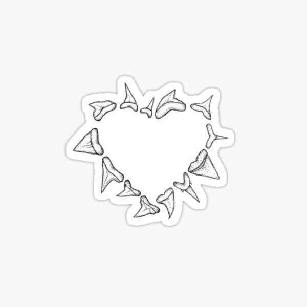 Teeth heart Sticker