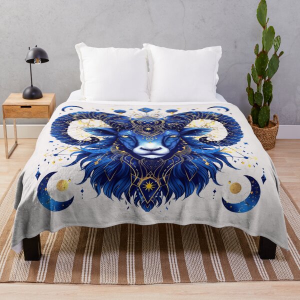Item preview, Celestial Aries Ram – Vibrant Astrological Art T-Shirt designed and sold by Mrrjgraphic.