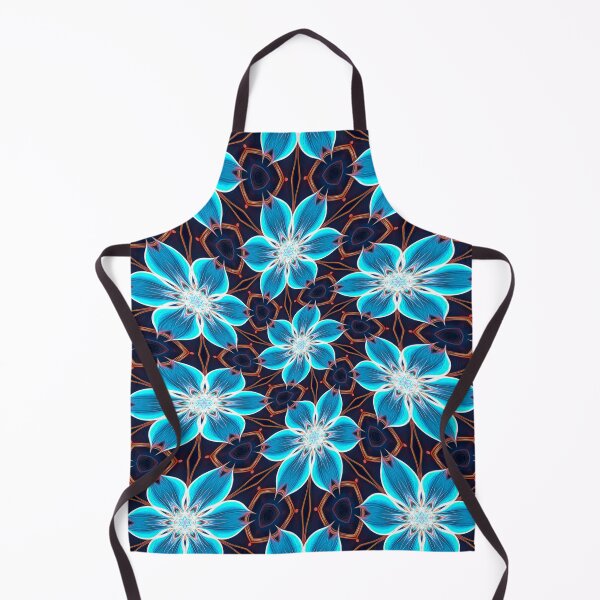 Artikelvorschau, Abstraktes blaues Blumenmuster entworfen und verkauft von Patternflower.
