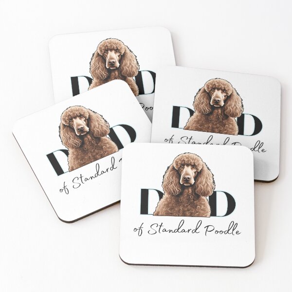 Item preview, Minimalistic aesthetic Dad of chocolate brown standard poodle designed and sold by GoodyPaws.