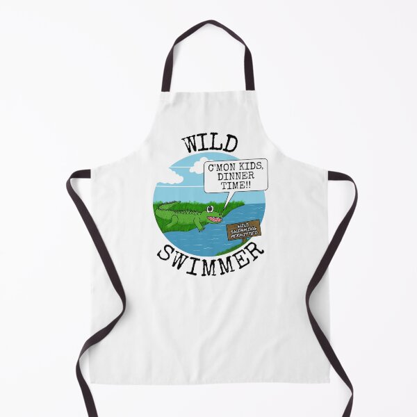 Item preview, Wild Swimmer Crocodile Swimming Funny designed and sold by doodlerob.
