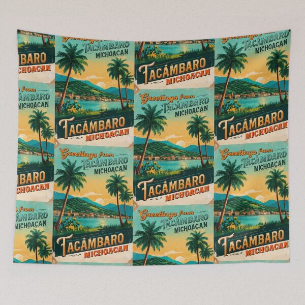 Item preview, Tacámbaro Michoacan Mexico Magic Town Postcard Vintage Travel designed and sold by TravelPostcardGems.