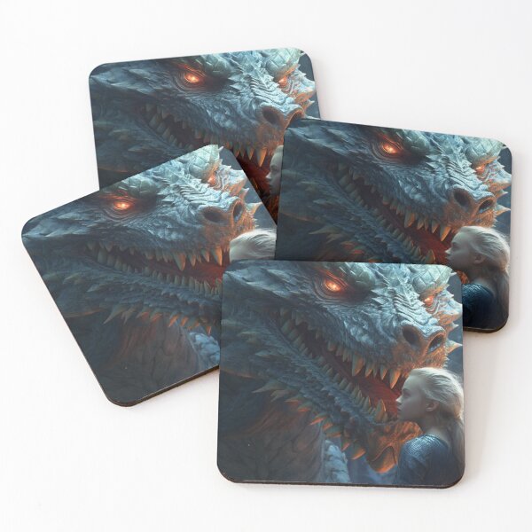 Item preview, Young woman and her dragon designed and sold by MojennEditions.