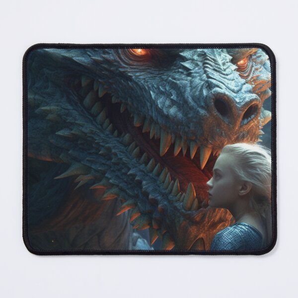 Item preview, Young woman and her dragon designed and sold by MojennEditions.