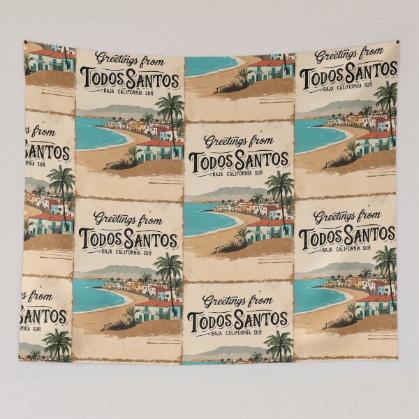 Item preview, Todos Santos Baja California Sur Mexico Magic Town Postcard Vintage Travel designed and sold by TravelPostcardGems.