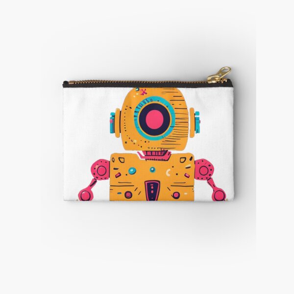 Item preview, Vibrant Yellow Robot - Futuristic and Retro Design designed and sold by Creet-Design.