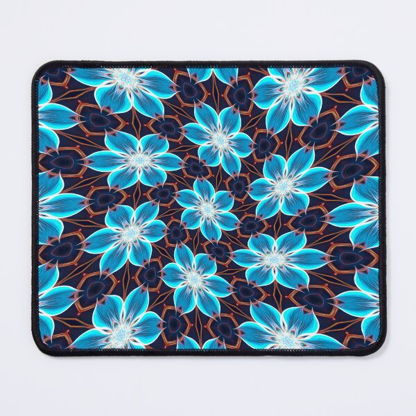 Item preview, Abstract Blue Flowers Pattern designed and sold by Patternflower.