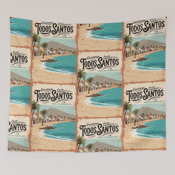 Item preview, Todos Santos Baja California Sur Mexico Magic Town Postcard Vintage Travel designed and sold by TravelPostcardGems.