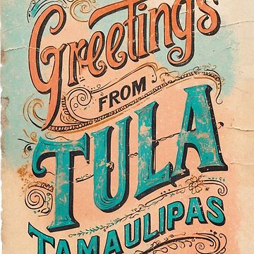 Artwork thumbnail, Tula Tamaulipas Mexico Magic Town Postcard Vintage Travel by TravelPostcardGems