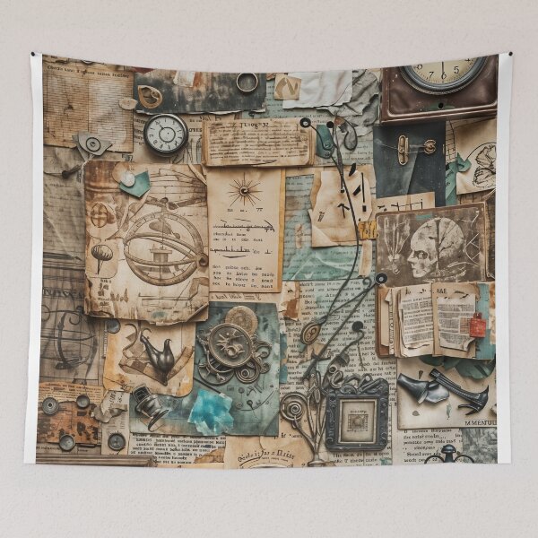 Item preview, Vintage Curiosities: A Timeless Collage designed and sold by oanaunciuleanu.