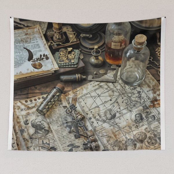 Item preview, Vintage Curiosities: A Timeless Collage designed and sold by oanaunciuleanu.