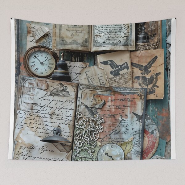 Item preview, Vintage Curiosities: A Timeless Collage designed and sold by oanaunciuleanu.