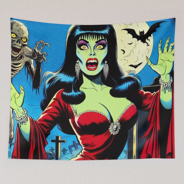 Item preview, Creppy Horror Girl designed and sold by PulpVintage.