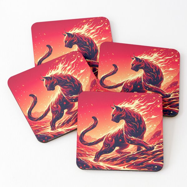 Item preview, Lava Fire Lynx, Ai Generated Art  designed and sold by ACC .