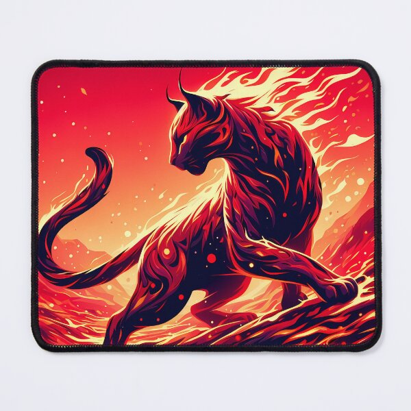 Item preview, Lava Fire Lynx, Ai Generated Art designed and sold by ACC .