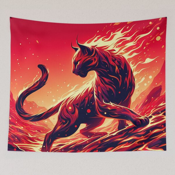 Item preview, Lava Fire Lynx, Ai Generated Art  designed and sold by ACC .