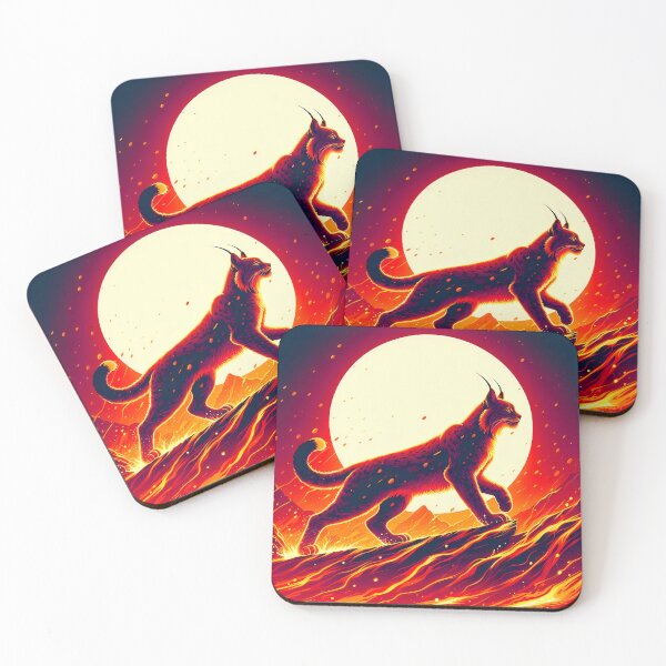 Item preview, Lava Fire Lynx, Ai Generated Art  designed and sold by ACC .