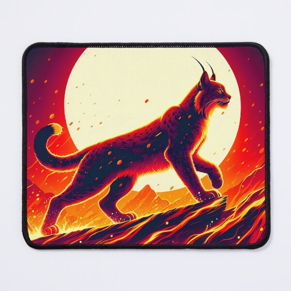 Item preview, Lava Fire Lynx, Ai Generated Art designed and sold by ACC .