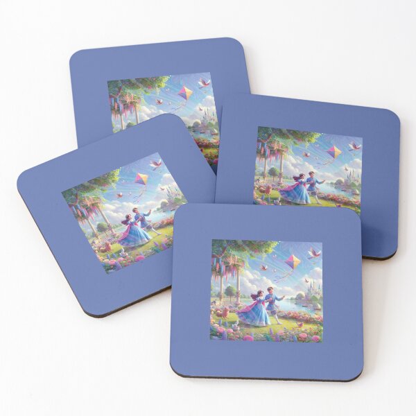 Item preview, Floral Wonderland Romance: Royal Couple with Kite designed and sold by choder61.