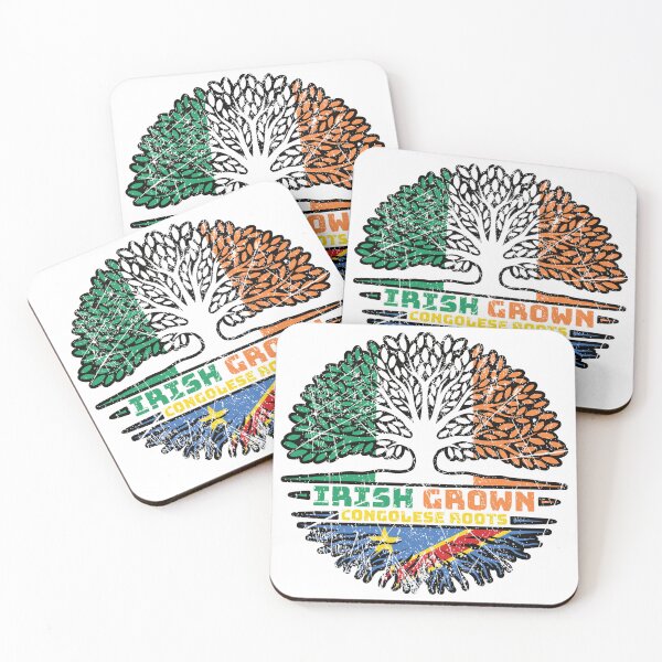 Item preview, Congo Congolese Irish Ireland Tree Roots Flag designed and sold by FlagX.