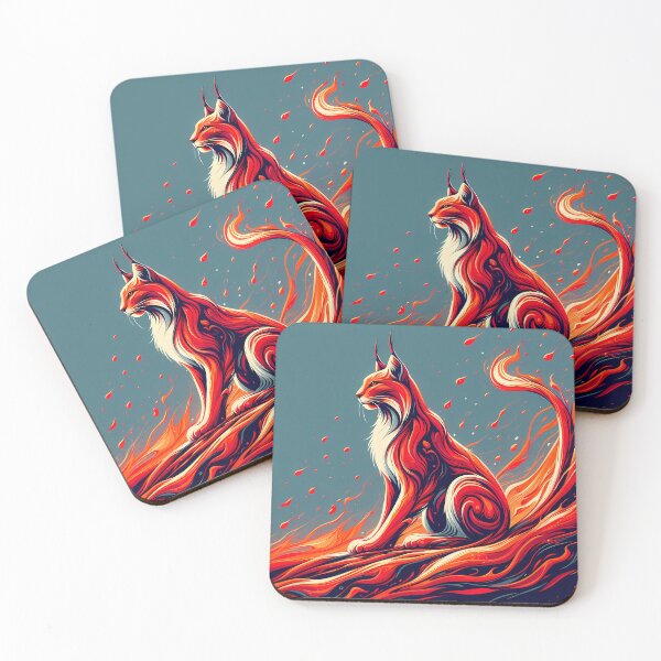 Item preview, Lava Fire Lynx, Ai Generated Art  designed and sold by ACC .