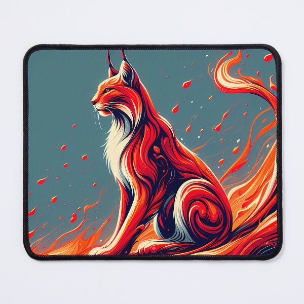 Item preview, Lava Fire Lynx, Ai Generated Art designed and sold by ACC .