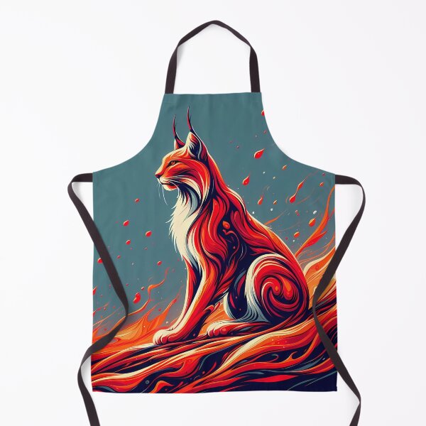 Item preview, Lava Fire Lynx, Ai Generated Art  designed and sold by ACC .