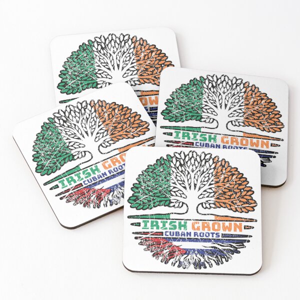 Item preview, Cuba Cuban Irish Ireland Tree Roots Flag designed and sold by FlagX.