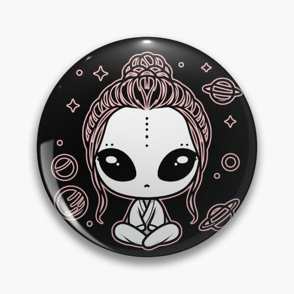 Item preview, Cute Alien Digital Outline Design designed and sold by Dynke.