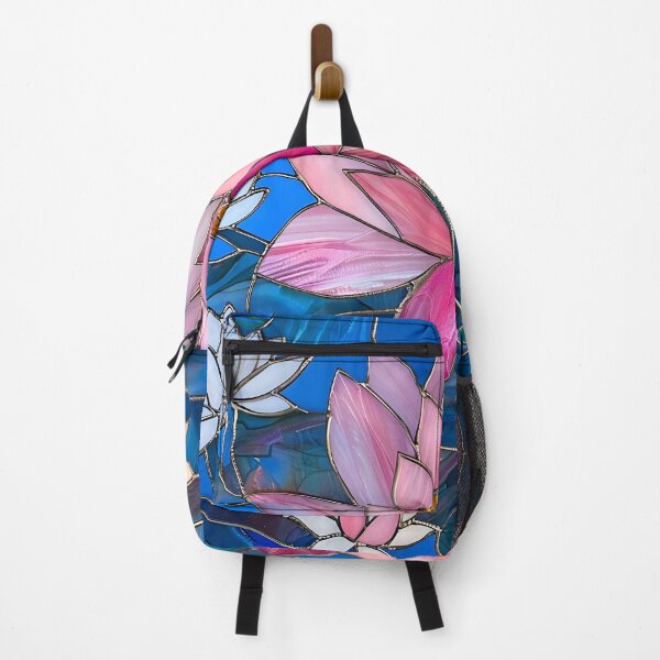 Item preview, Radiant Pink Lotus with Blue Background designed and sold by mebraart.