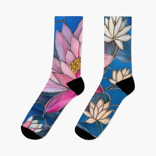 Item preview, Radiant Pink Lotus with Blue Background designed and sold by mebraart.
