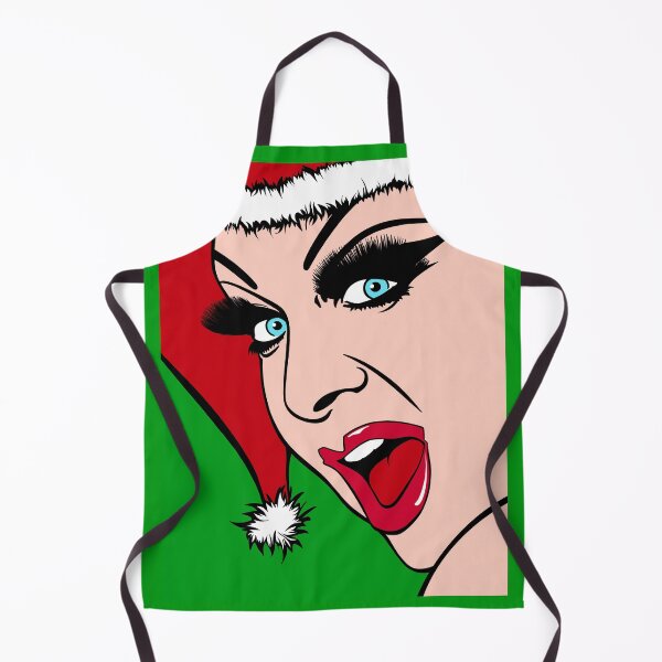 Item preview, Divine Drag Queen Christmas Cartoon PopArt Drawing designed and sold by Henrylizarraga.