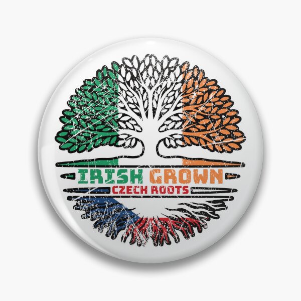 Item preview, Czech Republic Czech Irish Ireland Tree Roots Flag designed and sold by FlagX.