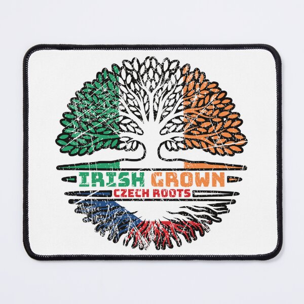 Item preview, Czech Republic Czech Irish Ireland Tree Roots Flag designed and sold by FlagX.