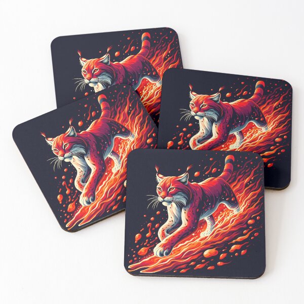Item preview, Lava Fire Lynx, Ai Generated Art  designed and sold by ACC .