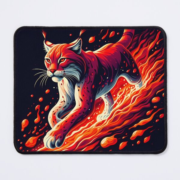 Item preview, Lava Fire Lynx, Ai Generated Art designed and sold by ACC .