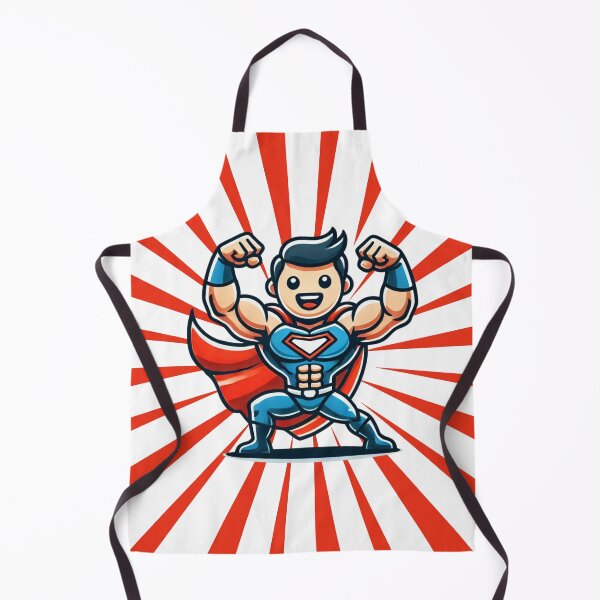 Item preview, Cartoon Superhero Flexing Muscles in Action designed and sold by AnyMar2023.