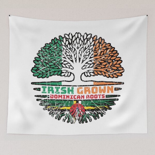 Item preview, Dominica Dominican Irish Ireland Tree Roots Flag designed and sold by FlagX.