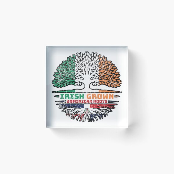 Item preview, Dominican Republic Irish Ireland Tree Roots Flag designed and sold by FlagX.