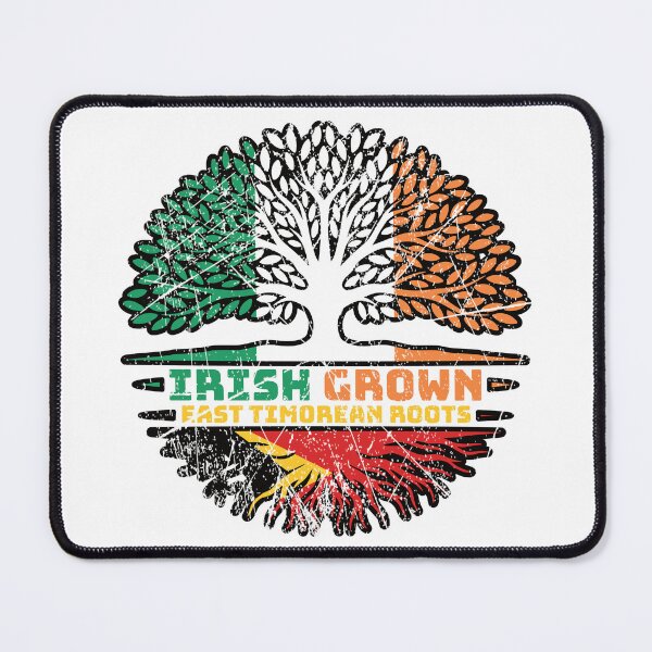 Item preview, East Timor East Timorean Irish Ireland Tree Roots Flag designed and sold by FlagX.